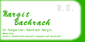 margit bachrach business card